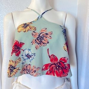 Floral crop top small